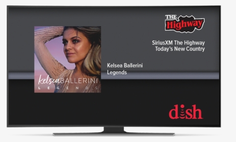 Tv Showing Siriusxm Country Radio On Dish, HD Png Download, Transparent PNG