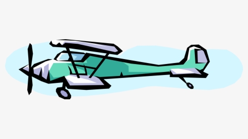 Vector Illustration Of Biplane Fixed-wing Aircraft, HD Png Download, Transparent PNG