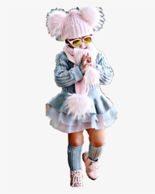 #girl #kid #child #standing #walking #pink #grey #gray - Girl, HD Png Download, Transparent PNG