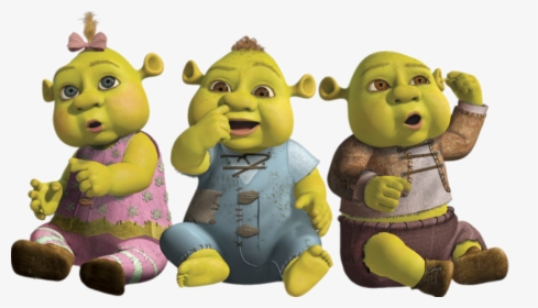 Shrek Baby Ogres Triplets - Shrek Children, HD Png Download, Transparent PNG