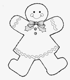 Gingerbread Girl Coloring Page Gingerbread Girl Coloring - Coloring Book, HD Png Download, Transparent PNG