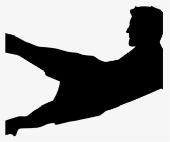 Transparent Soccer Silhouette Png - Silhouette Of Soccer Player Free, Png Download, Transparent PNG