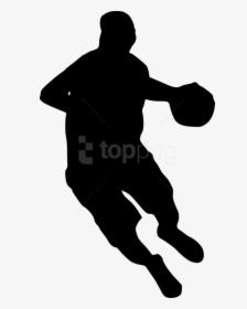Basketball Silhouette Png - Basketball Player Silhouette With Transparent Background, Png Download, Transparent PNG