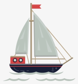 Sailing Ship Illustration - Ship Sail Png Vector, Transparent Png, Transparent PNG