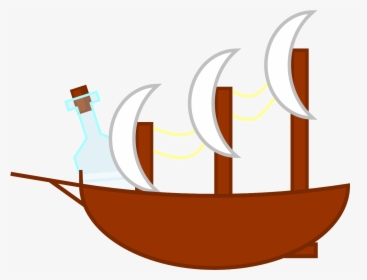 Bottle In A Ship - Sail, HD Png Download, Transparent PNG