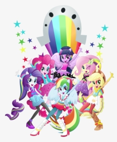 Rainbow Rocks Png - Fanfiction Sonic X Applejack, Transparent Png, Transparent PNG