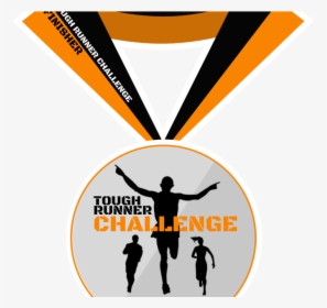 Transparent Runner Silhouette Png - Tough Runner Medal, Png Download, Transparent PNG