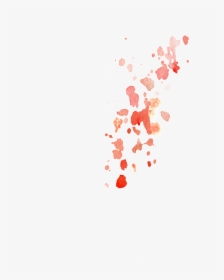 Red Water Drop Watercolor Hand Drawn Transparent - Illustration, HD Png Download, Transparent PNG