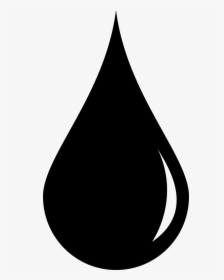 Liquid Droplet With White Detail - Black Cartoon Water Drop, HD Png Download, Transparent PNG