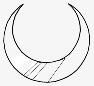 Collection Of Moon Drawing High Quality - Crescent Moon Line Drawing, HD Png Download, Transparent PNG