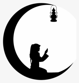 Crescent Moon Clipart Ramadan - Eid Mubarak Moon Png, Transparent Png, Transparent PNG