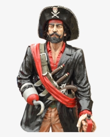 Pirate, Captain, Seafaring, Skull And Crossbones - Male Pirate Captain Drawing, HD Png Download, Transparent PNG