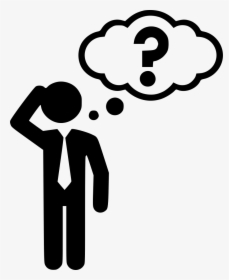 Thinking Thinker Cuestion Answer Svg Png Icon - Man Thinking Icon Png, Transparent Png, Transparent PNG