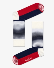 Half Stripe-red White And Blue - Sock, HD Png Download, Transparent PNG