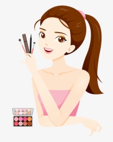 Transparent Makeup Clipart Png - Make Up Cartoon Png, Png Download, Transparent PNG