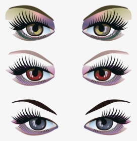 Eyelashes Clipart Gold And - Eye Shadow Clip Art, HD Png Download, Transparent PNG