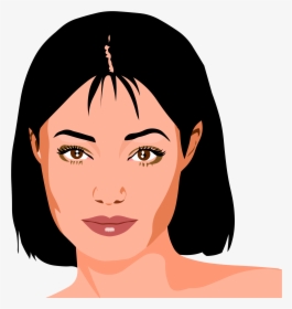 Clip Art Clipart Beautiful S Portrait - Clip Art Face Female, HD Png Download, Transparent PNG