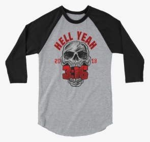 Stone Cold Steve Austin Hell Yeah - Free Mockups Baseball Tshirt, HD Png Download, Transparent PNG