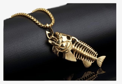 Necklace Pendant Fish Bone Pattern Necklace Stainless - Necklace, HD Png Download, Transparent PNG