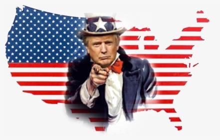 Transparent Uncle Sam Wants You Png - American Flag With White Background, Png Download, Transparent PNG