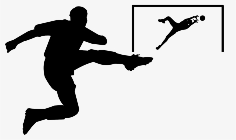 Football,goalkeeper, Silhouette, Athlete ,ball ,catch - Female Soccer Player Silhouette, HD Png Download, Transparent PNG