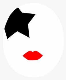Kiss Makeup Png - Paul Stanley Makeup Template, Transparent Png, Transparent PNG