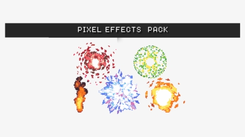 Free Pixel Effects Pack - Circle, HD Png Download, Transparent PNG