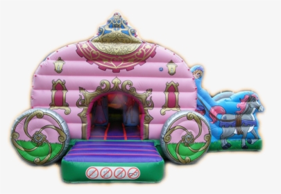 Royal Princess Carriage Combined Bouncy Castle & Slide - Inflatable, HD Png Download, Transparent PNG