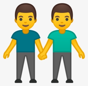 Hand Emoji Clipart Double Hand - Man And Man Emoji, HD Png Download, Transparent PNG