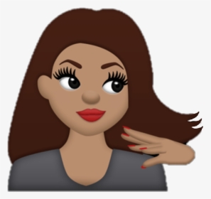 #emoji #girl #girly #sassy - Girly Sassy, HD Png Download, Transparent PNG