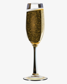 Champagne Glass Remix Clip Arts - Gold Champagne Glass Transparent, HD Png Download, Transparent PNG