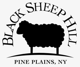 Yarn Clipart Sheep - Black And White Clip Art Farm Hill, HD Png Download, Transparent PNG