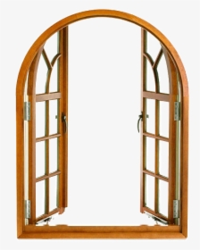 Open Window Png - French Arched Casement Windows, Transparent Png, Transparent PNG
