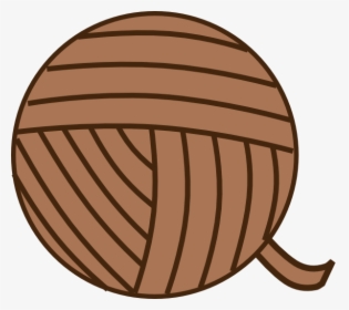 Brown Yarn Svg Clip Arts - Ball Of Yarn Clipart, HD Png Download, Transparent PNG