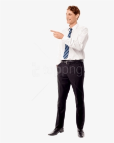 Person Pointing Png - Man Standing Png Transparent, Png Download, Transparent PNG
