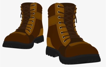Brown Male Boots Png Clipart - Transparent Background Hiking Boots Clipart, Png Download, Transparent PNG