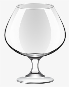 Transparent Brandy Glass Png Clipart - Clip Art Png Empty Glass, Png Download, Transparent PNG