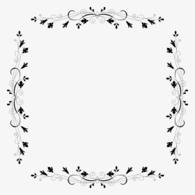 Symmetry,monochrome Photography,text - Border Design Clipart Black And White, HD Png Download, Transparent PNG