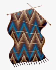 Knitting Crochet Zig Zag Pattern Yarn Knit Wool - Ponto Zig Zag Em Trico, HD Png Download, Transparent PNG