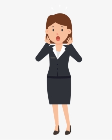 Cartoon Surprised Person Png , Png Download - Shake Hand Cartoon Gif, Transparent Png, Transparent PNG