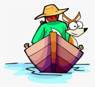 Fisherman Boat Clipart - Fisherman Fishing Clip Art, HD Png Download, Transparent PNG