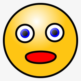 Smiley, Face, Surprised, Emoticon, Smile, Person, Icon - Surprised Face Clipart Gif, HD Png Download, Transparent PNG