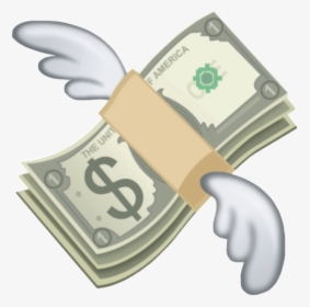Flying Money Emoji , Transparent Cartoons - Cash Emoji, HD Png Download, Transparent PNG