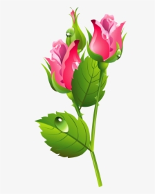 Romantic Pink Flower Border Png Transparent Image - Illustration, Png Download, Transparent PNG