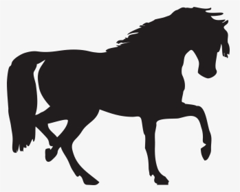 Horses Png Black And White - Horse Silhouette Clip Art, Transparent Png, Transparent PNG