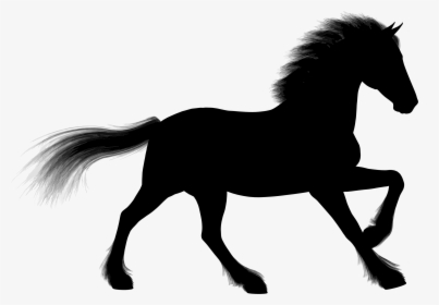 Stallion Arabian Horse Foal Silhouette Clip Art - Silhouette Of Animals Png, Transparent Png, Transparent PNG