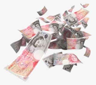 Money Renminbi Pound Sterling Banknote Clip Art - Falling English Money Png, Transparent Png, Transparent PNG