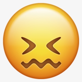 Confounded Emoji Png - Transparent Background Sad Emoji, Png Download, Transparent PNG