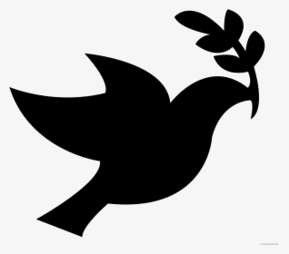 Free Christian Doves And Cross Clipart Images - Peace Dove Svg, HD Png Download, Transparent PNG