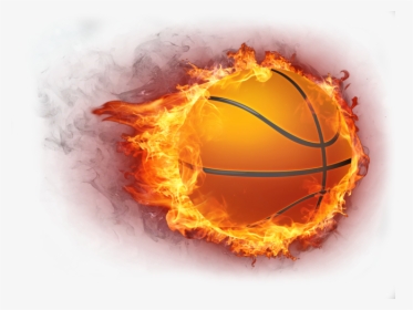 Basketball Fire Icon - Basketball Ball On Fire, HD Png Download, Transparent PNG